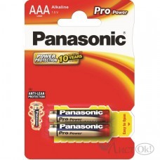 Батарейка LR03 Panasonic Pro Power 2хВL (цена за блистер 2 шт) LR03XEG/2BP 