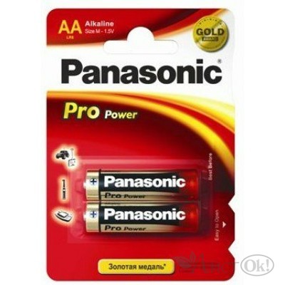 Батарейка LR06 Panasonic Pro Power 2хBL (цена за блистер 2шт) LR6XEG/2BP 