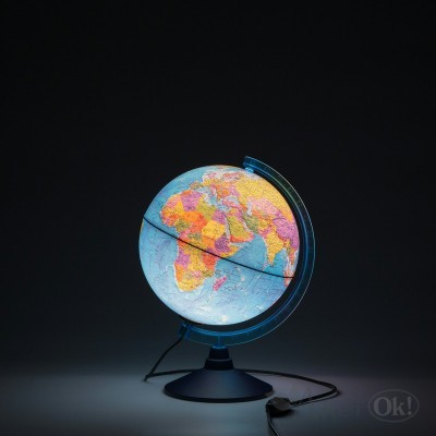 Глобус Политический 250мм Евро с подсветкой Кe012500190 Глобен 