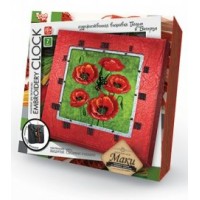 Набор для творчества. EmbroideryСloc Вышивка гладью и бисером. Часы. Маки EC-01-05 Украина ДанкоТойс Набор для творчества. EmbroideryСloc Вышивка гладью и бисером. Часы. Маки EC-01-05 Украина ДанкоТойс