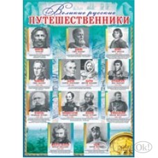Плакат А2 Великие русские путешественники (490х690) 34425 Русский дизайн 