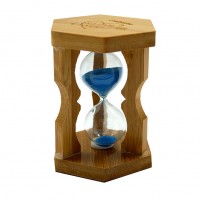 Часы песочные 8,5*5,5 см, 3 мин., дерево+стекло 3007 
