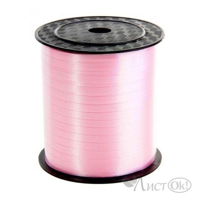 Лента для упаковки 5мм*500м, розовая ЛД-1962(819101) Миленд 