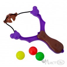 Рогатка 12см с шарами  в пакете 1230-2 КНР 