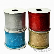 Лента для упаковки ассорти, 6см*3м, 9363 