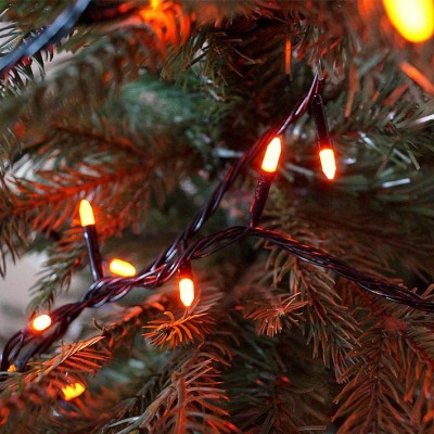 Гирлянда эл.Точечная ,черный.провод, 140 красных ламп., 10 м., LED 2528-3 