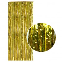 Дождик новогодний 2м, золото, цена за 1шт, 9279-1 