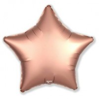 Шарик возд. фольга Agura Звезда розовое золото однотонный 21/53см 751060 Миленд 