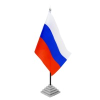 Флаг "Россия", 15*22,5 см, б/герба, с подставкой 310 J.Otten