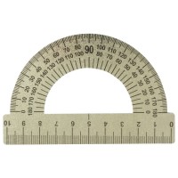 Транспортир 10см 180° метал. 210637 Пифагор 