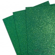 Фоамиран глиттерный лист А4 2мм темно-зеленый №023, №021, №011 807-109 