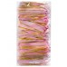 Бант оформительский - Шар 50мм Красивый узор, розовый с золотой окантовкой (полипропилен, органза) БЛ-6874 Миленд 