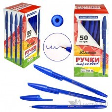 Ручка шариковая 1.0 мм синяя масл., длина ...