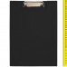Планшет-папка А4 с метал. зажимом, с крышкой, картон, ПВХ, ЧЕРНЫЙ 3288-2 J.Otten 