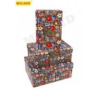 Коробка подарочная прямоугольная 19*12*7см 
