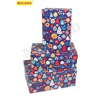 Коробка подарочная прямоугольная 19*12*7см 