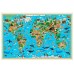 Карта Наша планета. Животный и растительный мир. 58*38см, двухсторонняя 4122 Геодом 