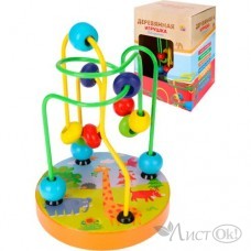 Игрушка деревянная Лабиринт-1 14х9см (в коробке) ИД-1035 Рыжий кот 