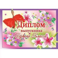 Диплом выпускника 1 класса 3ВКТ-2854 Оля и Женя 