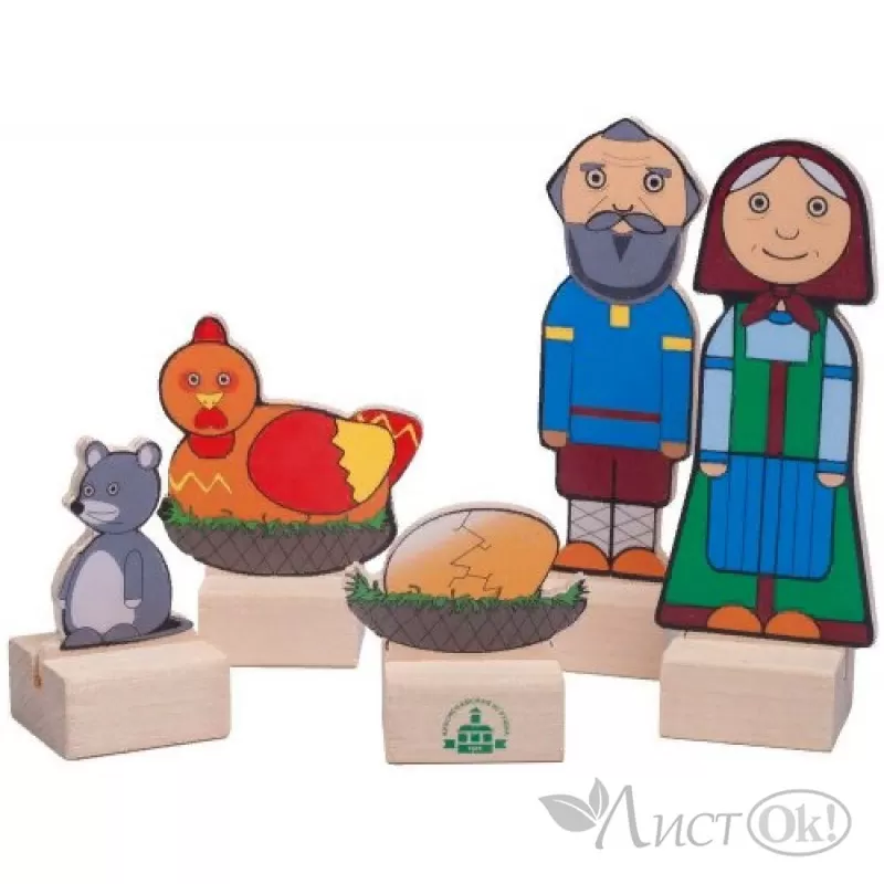 Пазл Vladi Toys Сказки Курочка ряба 4 картинки