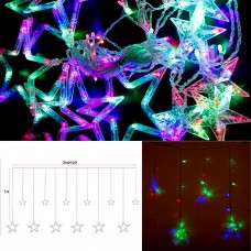 Гирлянда эл. Штора 138л 3*1м 8 режимов, мультиколор 