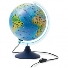 Глобус интерактивный Зоогеографический 250мм (детский) с подсветкой + VR очки INT12500306 Глобен 