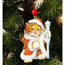 Подвеска новогодняя деревянная 