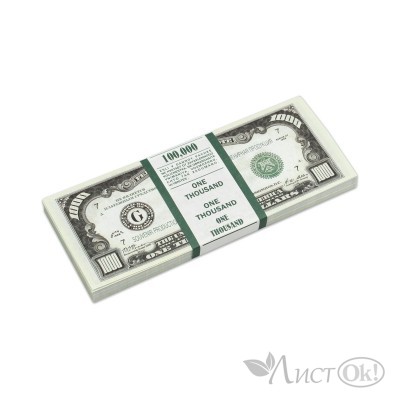 Игровой набор Шуточные деньги. 1000 долларов (цена за 1 пачку) 9-50-0010 Миленд 