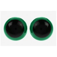 Набор для творчества. Глазки винтовые 13мм 4шт с заглушками, полупрозр., цвет зелёный 1553380 КНР 
