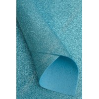 Фетр с блестками Лист А4 2мм, голубой №009 812-164 