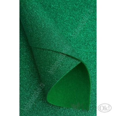 Фетр с блестками Лист А4 2мм, зеленый №011 812-173 