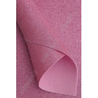 Фетр с блестками Лист А4 2мм, розовый №005 812-168 