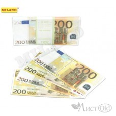 Пачка купюр. 200 евро (цена за 1 пачку) европодвес 9-51-0007 Миленд 