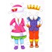 Аппликация Одень куклу. Принцы и принцессы А4, 7 л., обл. картон, в пакете А-7381 Рыжий кот 