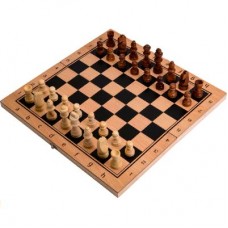 Шахматы деревянные, фигуры дерево, в коробке 29*14,5*3см AN02587 (ИН-4132) Рыжий кот 