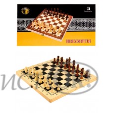Шахматы деревянные (24х12х3 см), фигуры дерево, в коробке AN02586 (44-9460) Рыжий кот 