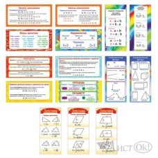 Комплект карточек-шпаргалок по математике (15 видов в комплекте) *КШМ-14622 Сфера 