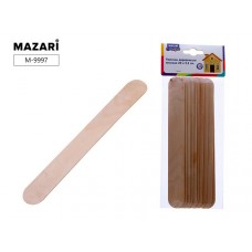 Набор палочек деревянных плоских 20*2,5 см, 10 шт, ОПП-упаковка M-9997 MAZARI 