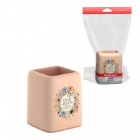 Подставка настольная Forte, Wild Flowers, розовая с персиковой вставкой 58022 ERICH KRAUSE 