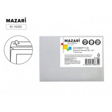 Конверт 114х162мм С6 белый, отрывная лента, запечатка M-16060 MAZARI 