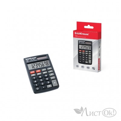 Калькулятор карманный 8-разрядов PC-101 40101 ERICH KRAUSE 
