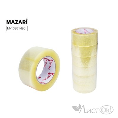 Клейкая лента 48*132, прозрачная, 45мкм M-16381-BC* MAZARI 