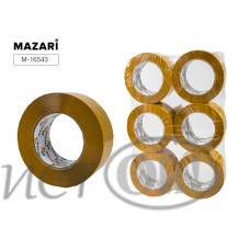 Клейкая лента 48*66, коричневая, 45мкм M-16543-ВС/ШК MAZARI 