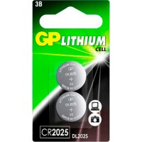 Батарейка CR2025 GP 2xBL 3V (цена за 2шт) 412164 GP 