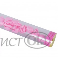 Хлопушка безопасная 60см с лепестками роз /розовые/ X11860 КНР 