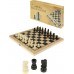 Шахматы деревянные, фигуры пластик, в коробке 24х12х3 см ИН-1064 Рыжий кот 