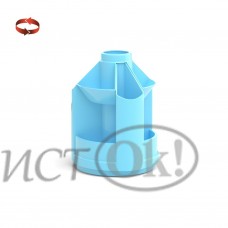 Подставка для канцелярских принадлежностей вращающаяся Mini Desk, Pastel, голубая 51471 ERICH KRAUSE 
