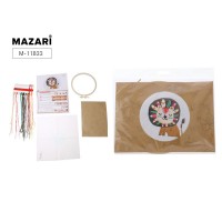 Набор для вышивания гладью 15*15 см, в ассортименте 7 дизайнов. M-11833 MAZARI Набор для вышивания гладью 15*15 см, в ассортименте 7 дизайнов. M-11833 MAZARI