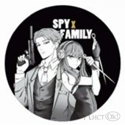 Значок металл. Spy x Family Лойд и Йор, 7 см ЗНБ-010 