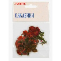 Наклейки Red flowers ПВХ асс. пакет 8002222 deVente 